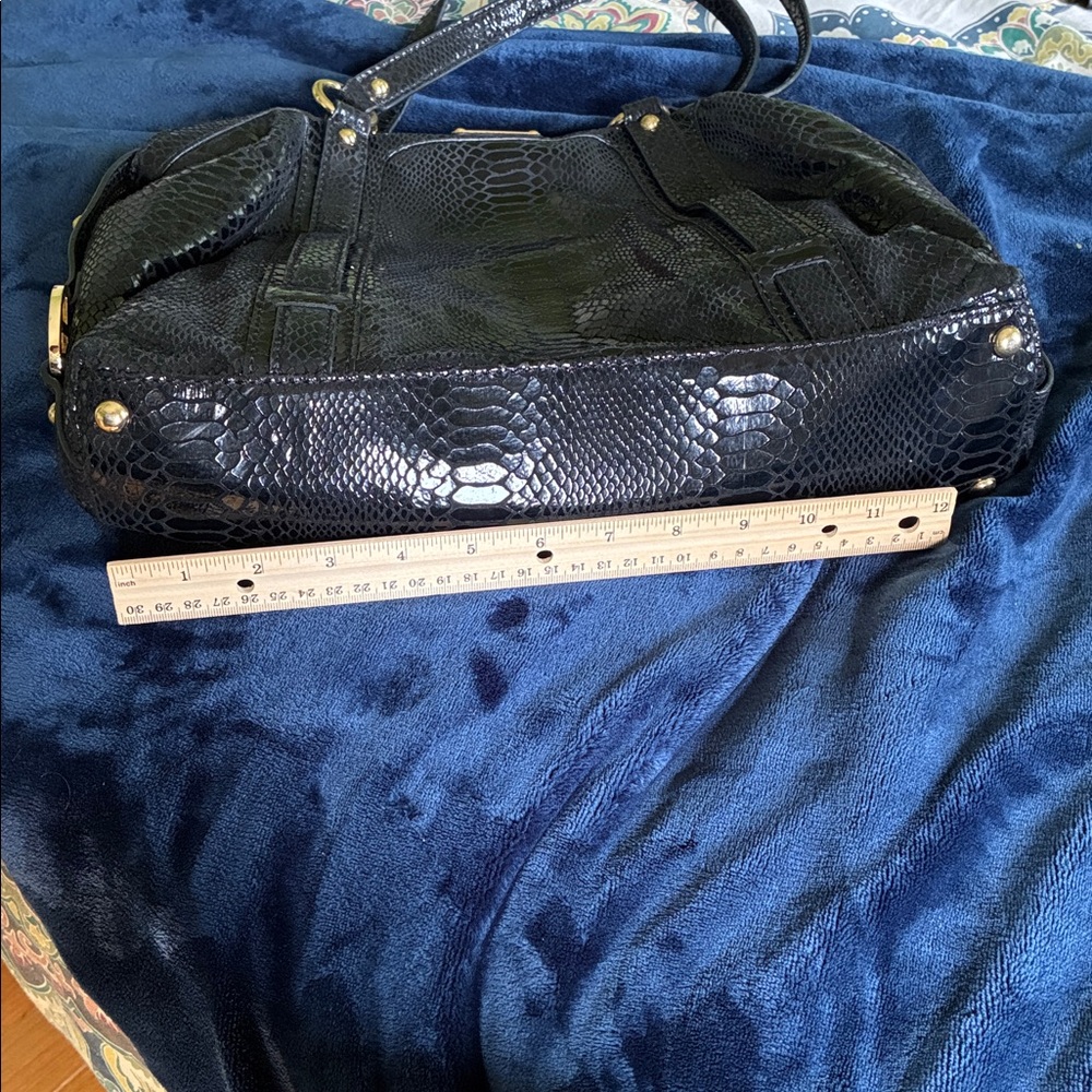 NWOT: Michael Kors Python Embossed Black Patent L… - image 13